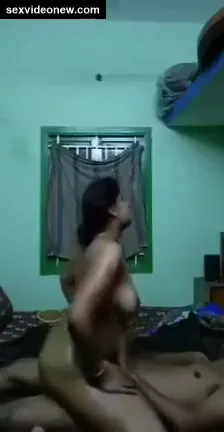 Lover aunty rides cock and gets boobs pressing