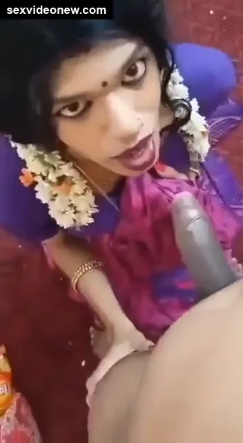 South Indian cross dresser cock sucking mms