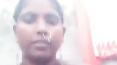 Pure dehati Bhabhi showing all holes in bathroom mms
