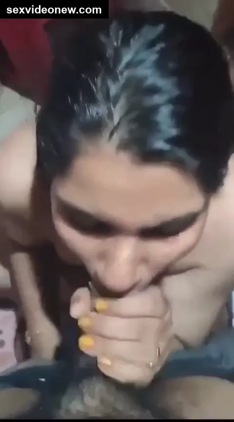 Telugu wife sucking and drinking precum