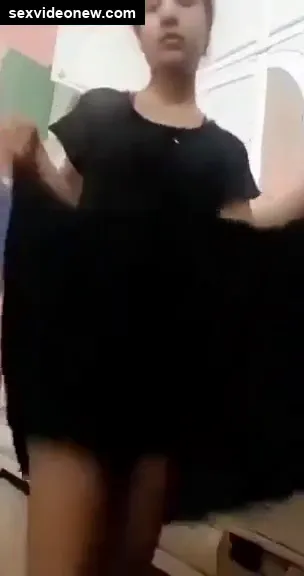 Young desi chick undressing in live video with boyfriend