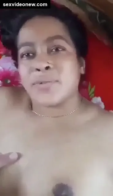 Telugu mom speaks dirty and gets cum on boobs