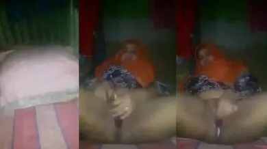 Horny telugu girl fucking a long brinjal in desi bp