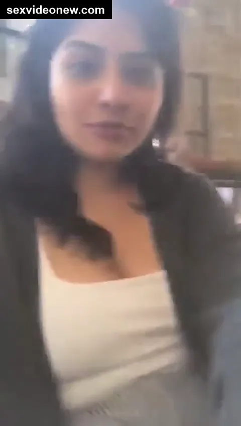 NRI girl boobs flashing in public place