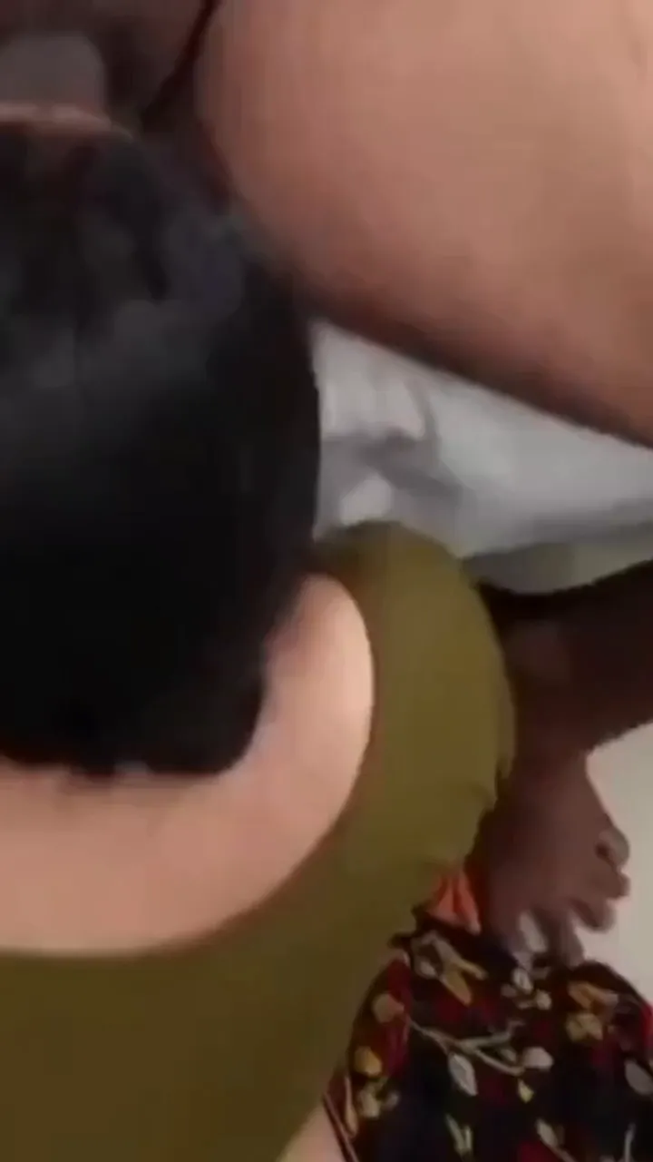 Stunning telugu wife sucking hubby’s big black cock