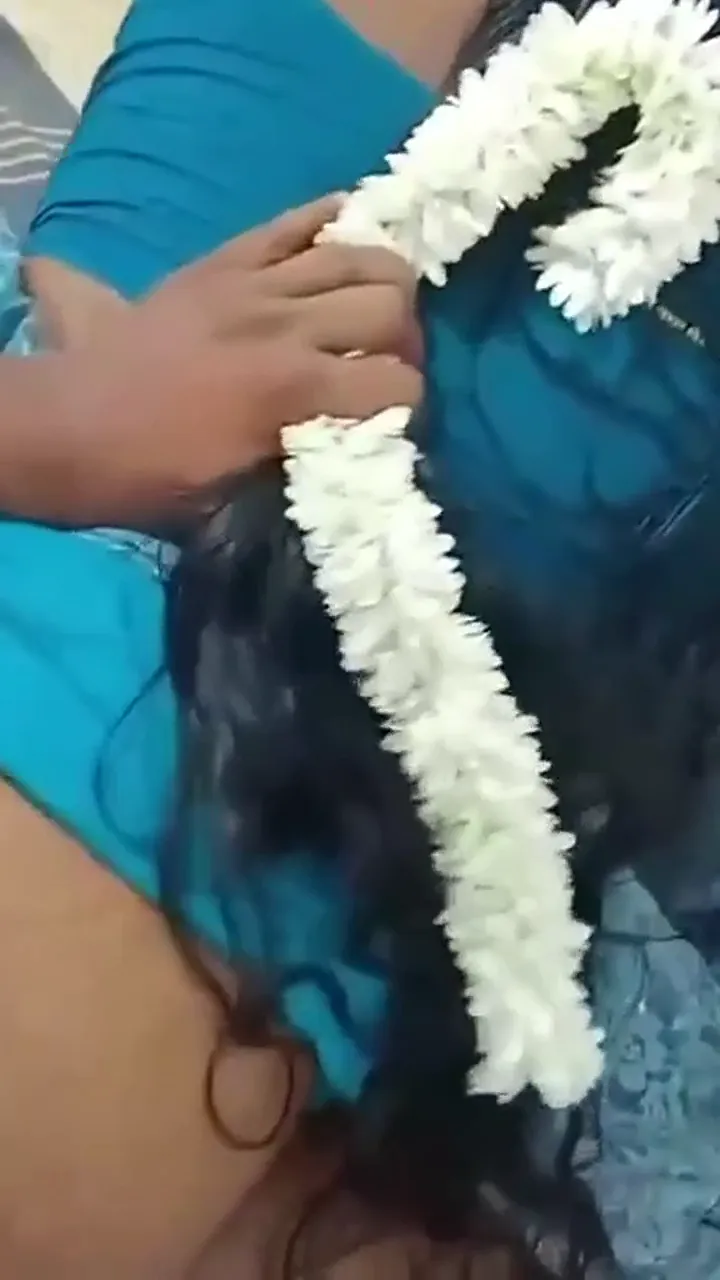 South Indian lady with gajra banged in doggy pose