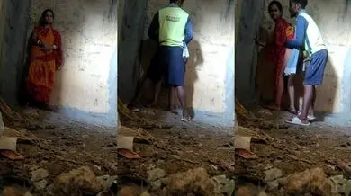 Telugu nagarpalika cleaner fucking bihari randi in saree